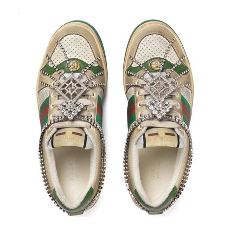 women's screener leather sneaker gucci|Gucci screener sneakers high top.